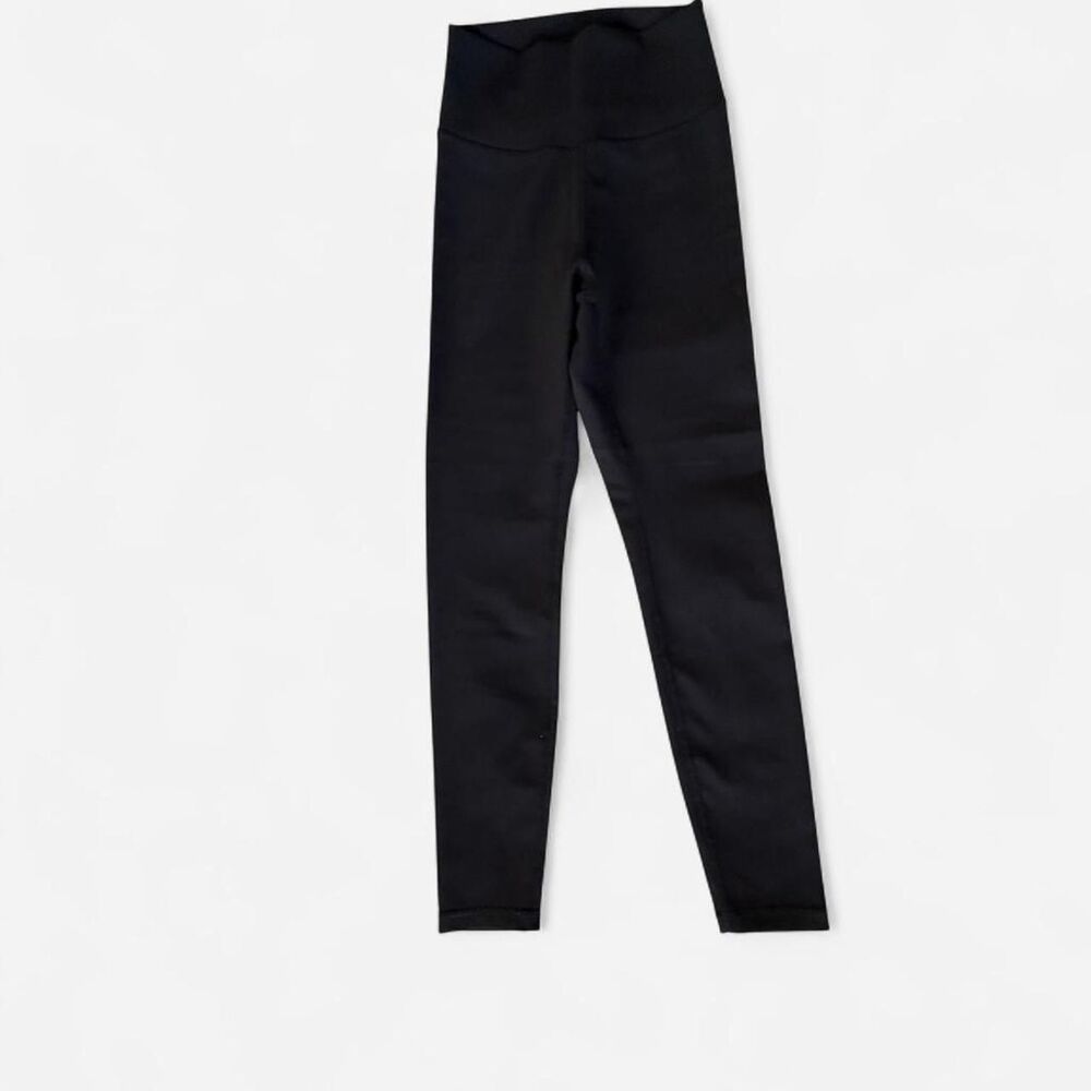 WILO black ribbed high waisted leggings women’s size small